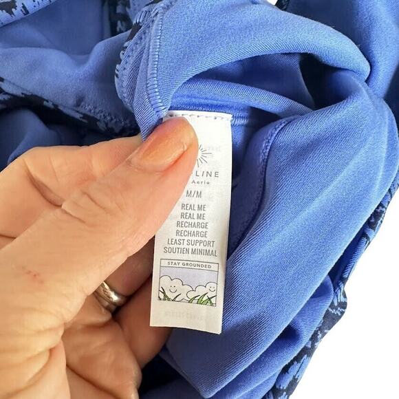 Offline by Aerie Women's Size Medium Blue Real Me Recharge Racerback Top NEw - Picture 4 of 8